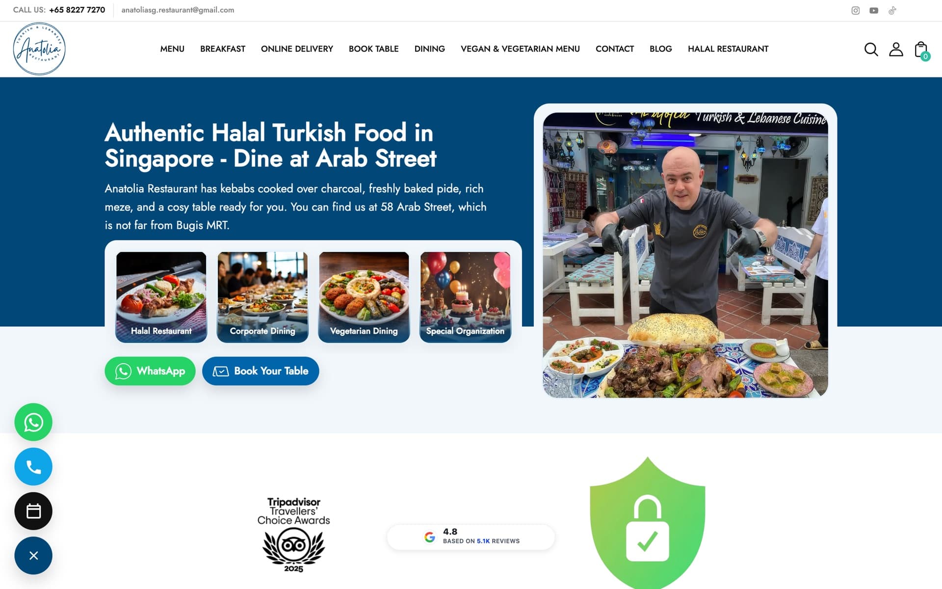 Anatolia Restaurant Startseite – Türkische und mediterrane Halal-Küche
