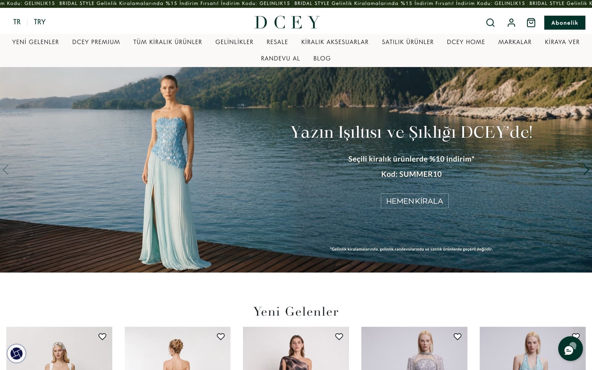 DCEY Startseite – Marktplatz für Mode-Miete und Resale